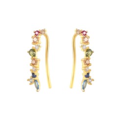 earclimber sterling silver earrings